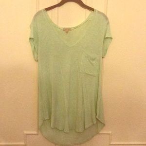 Bordeaux Mint Green Short Sleeve T Shirt